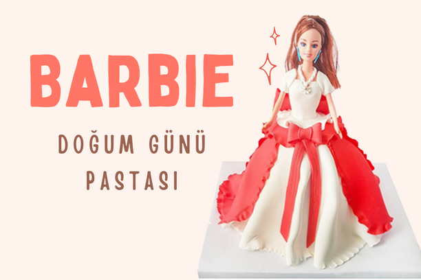 barbie butik pasta, kız çocuk pastaları, butik pasta